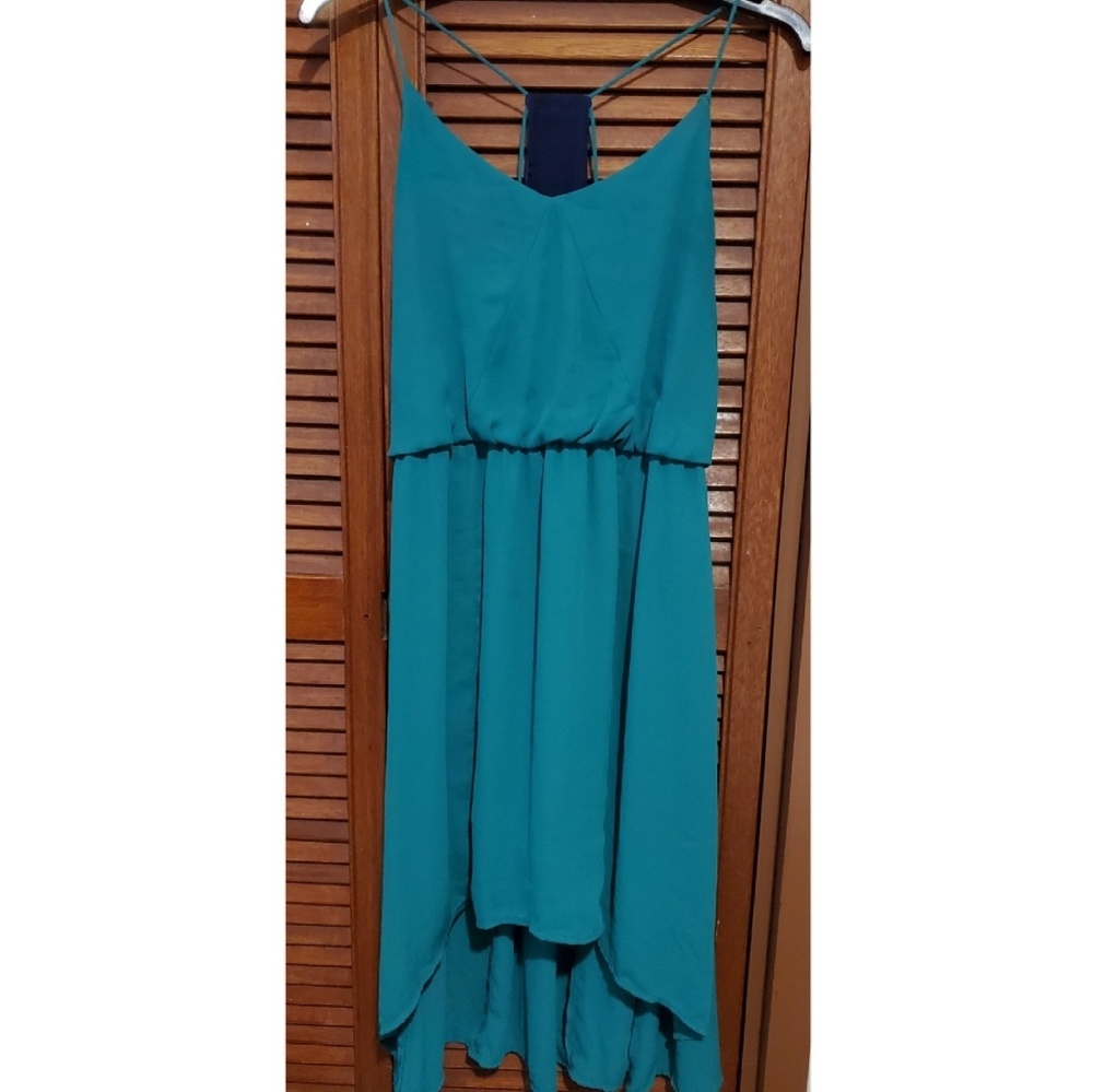 Green Spaghetti strap dress